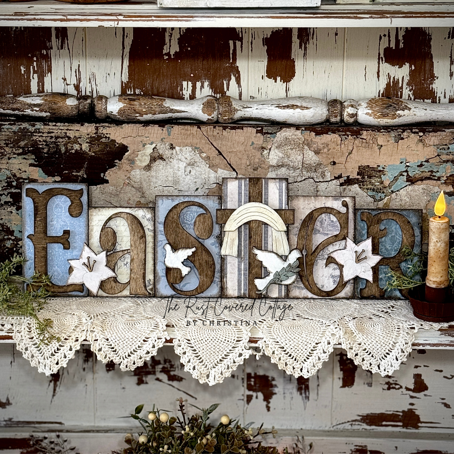 Religious Easter Word Block | DIY Unfinished Wood Kit