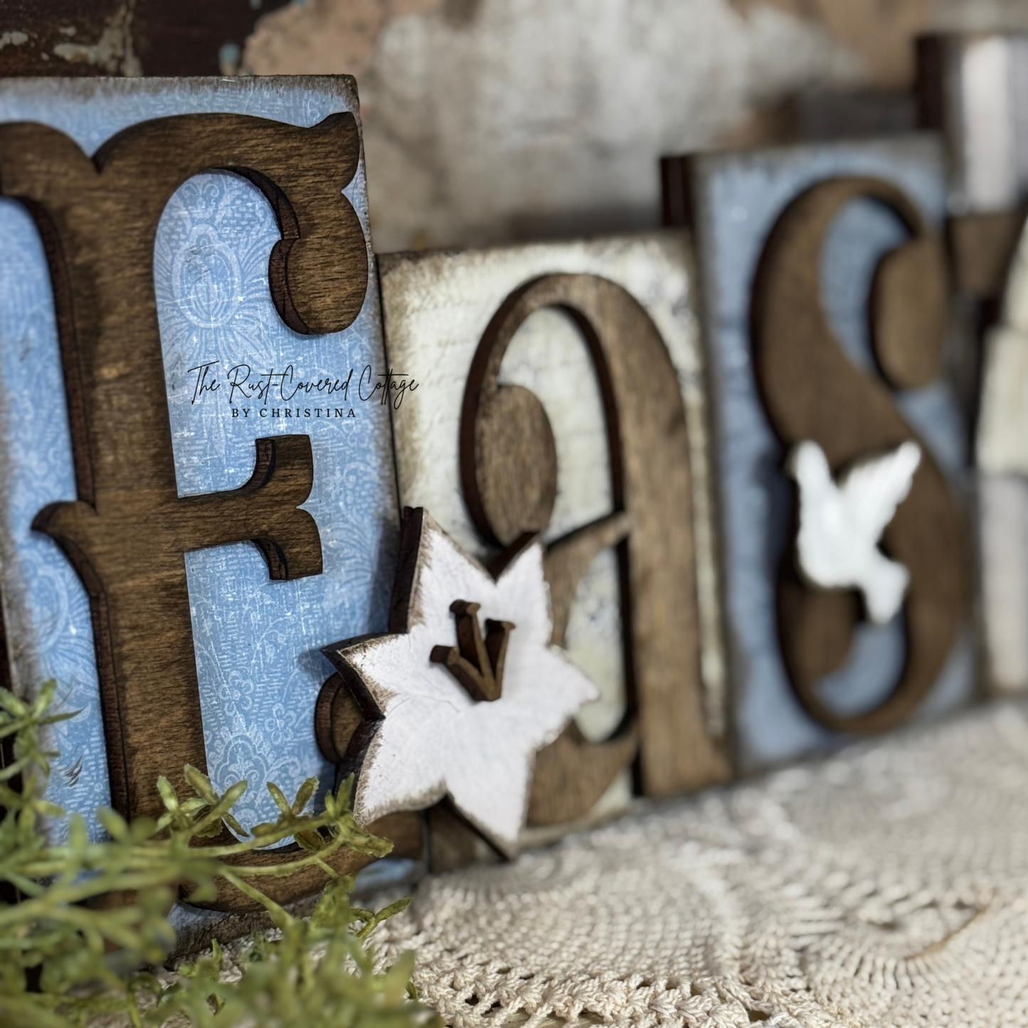 Religious Easter Word Block | DIY Unfinished Wood Kit