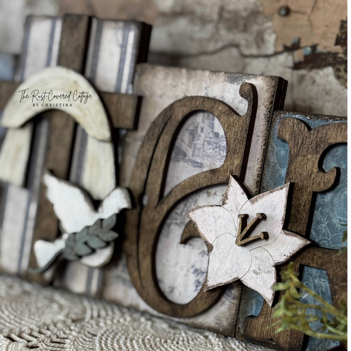 Religious Easter Word Block | DIY Unfinished Wood Kit