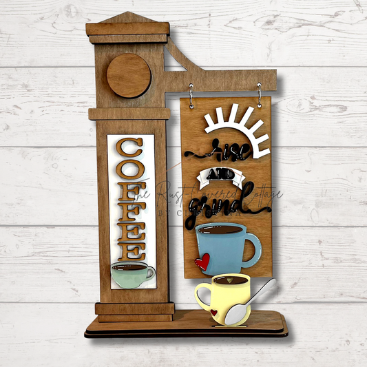 Rise & Grind Coffee Lover’s | Interchangeable Sign