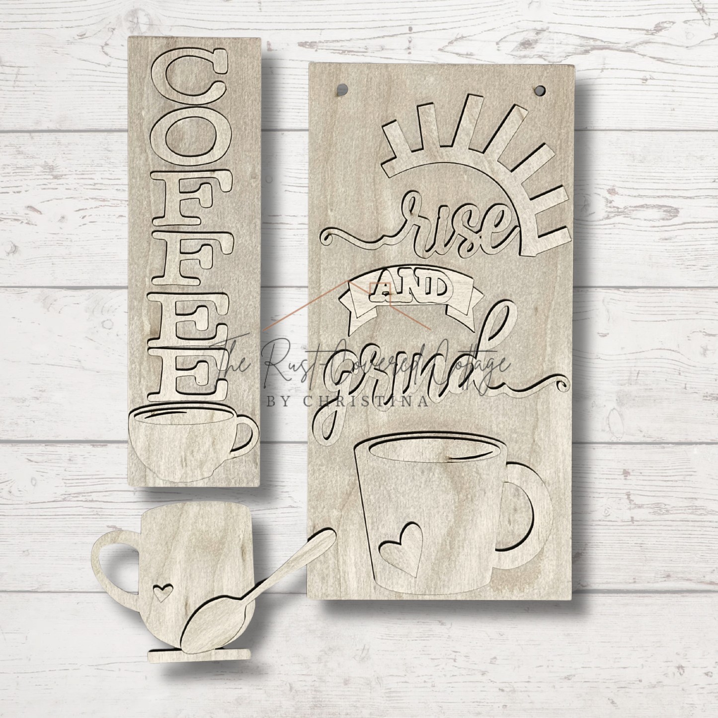 Rise & Grind Coffee Lover’s | Interchangeable Sign