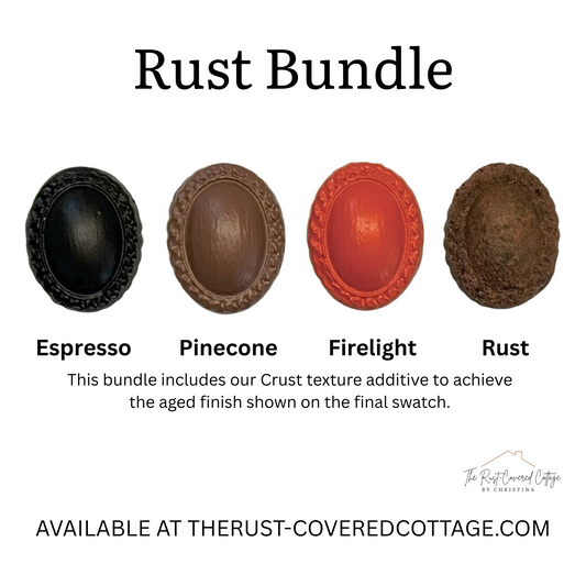 Rust Bundle (4 Finishes, 1–2 oz Jars) Chalk Style, Mineral & Texture