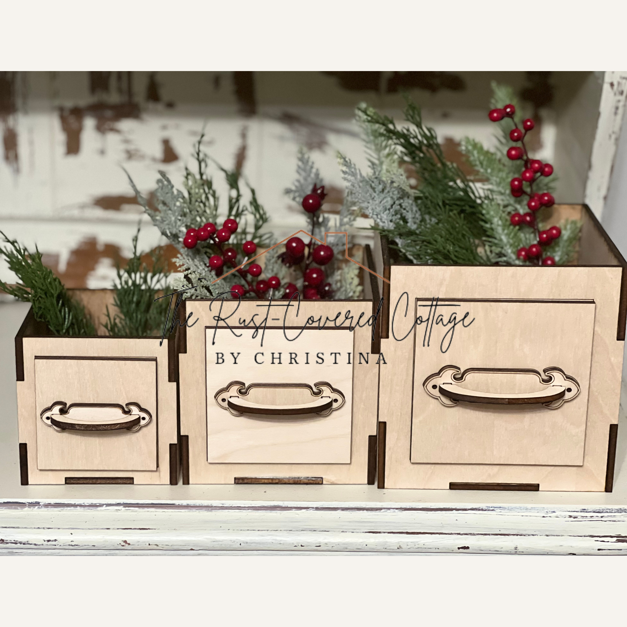 Rustic Tree Planter Box Rustic Planter Box Trio – The Rust-Covered Cottage, LLC