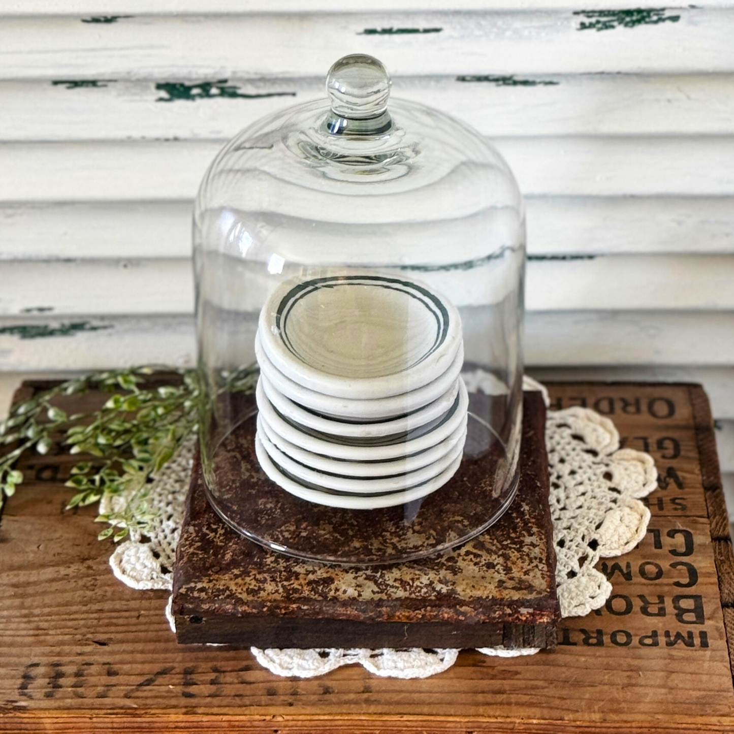 Rusty Tin Squares Set of 2
