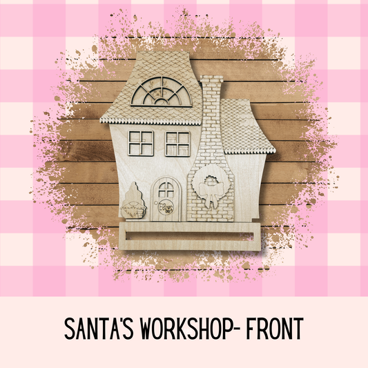 Santa's Workshop- Double-Sided |DIY | Holiday