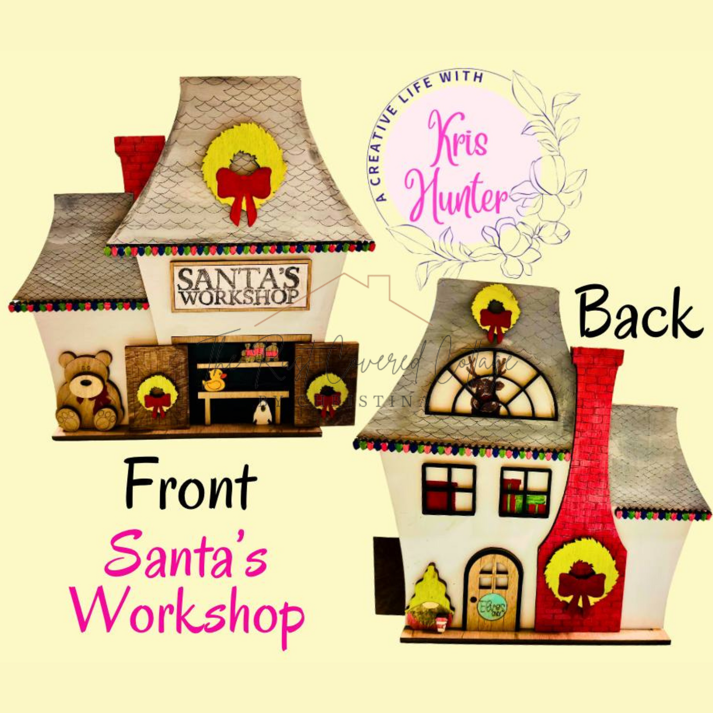 Santa's Workshop- Double-Sided |DIY | Holiday