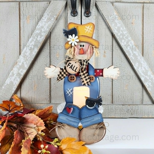 Scarecrow Votive Shelf Sitter