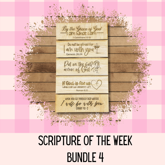 Scripture of the Week- Interchangeable signs Bundle 4