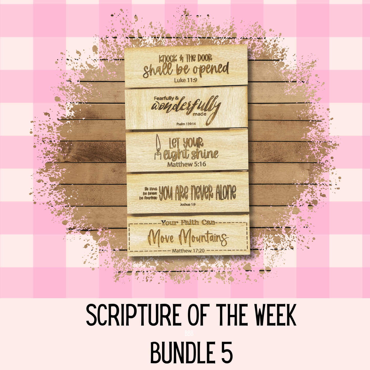 Scripture of the Week- Interchangeable signs Bundle 5