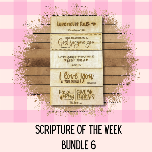 Scripture of the Week- Interchangeable signs Bundle 6