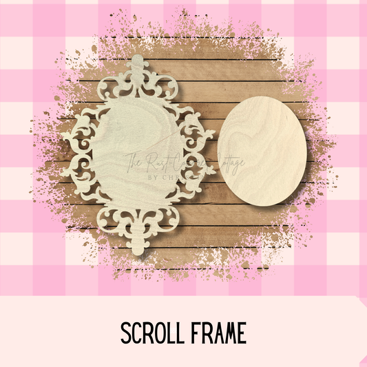 Scroll Frame | DIY Unfinished Wood Kit