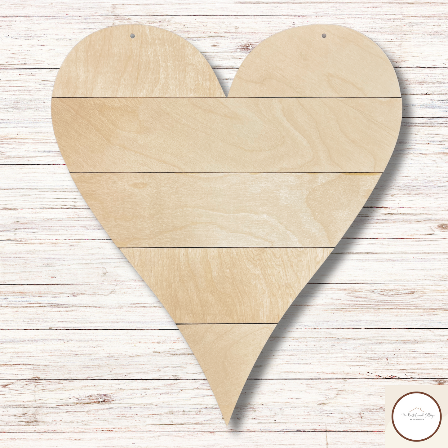 Shiplap Heart|  Laser Cut Birch Wood| DIY