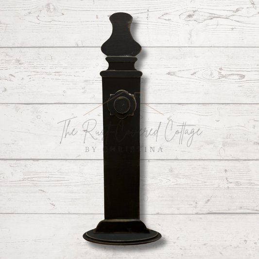 Elegant Post Sign & Ornament Holder - 12" Tall Laser Cut Stand