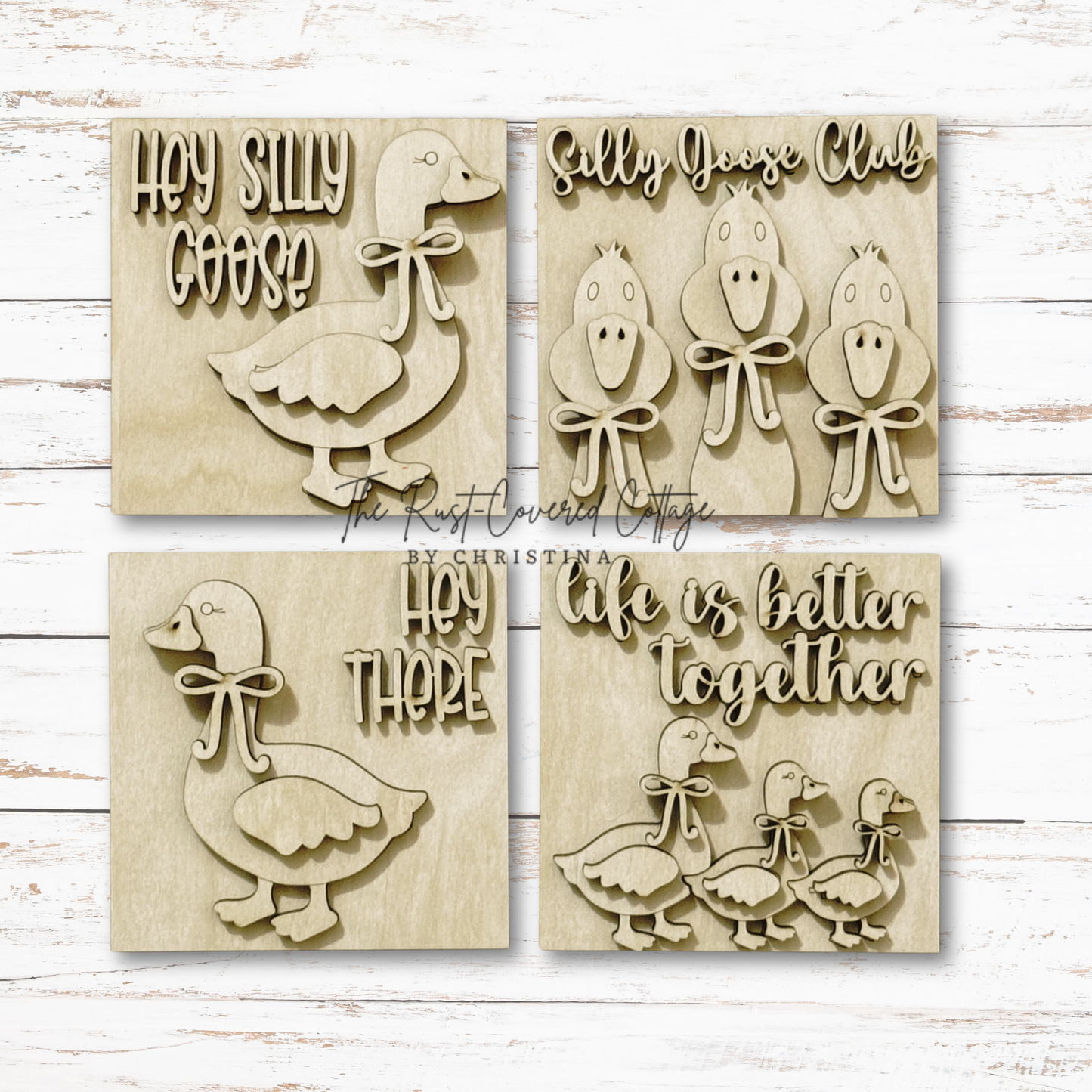 Silly Goose Club Mini Sign Set