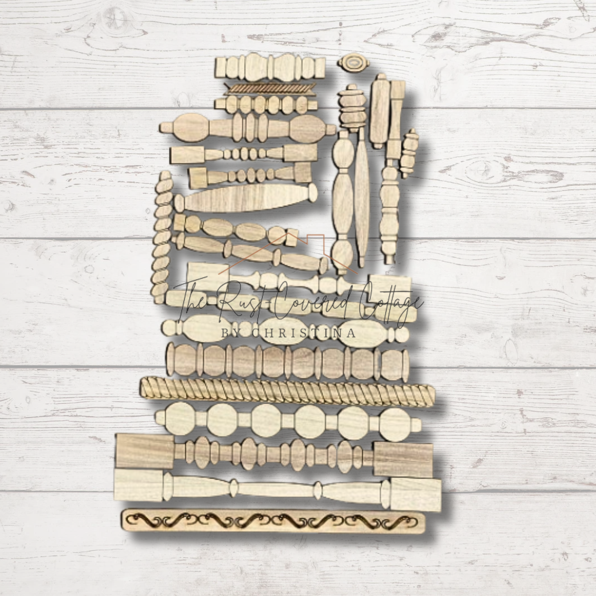 Homemade Spindle Key Spindle Bundle | DIY Wood Kit – The Rust-Covered Cottage, LLC