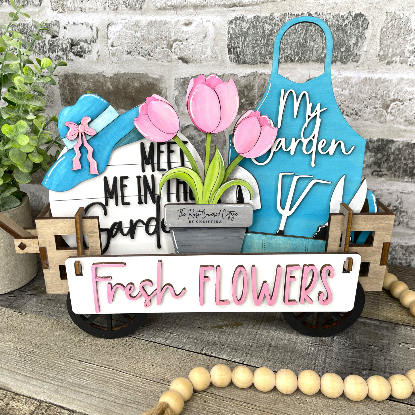 Spring Garden Wagon Insert Wood Kit