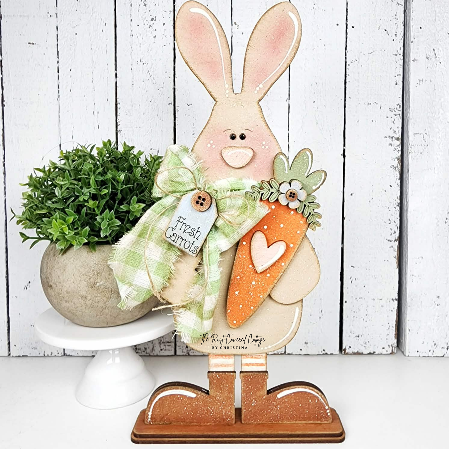 Standing Carrot Bunny Wood Kit