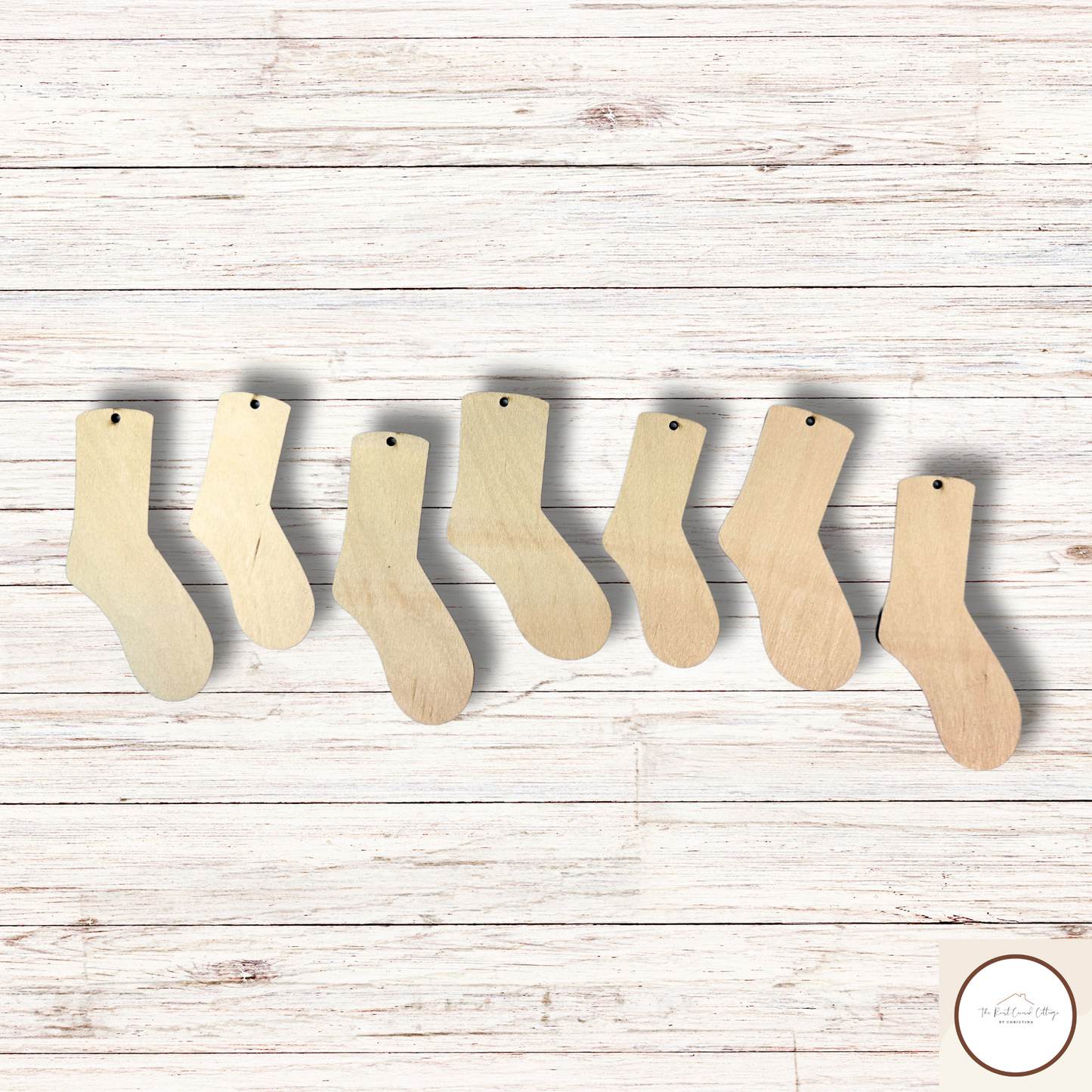 DIY Wooden Stocking Garland Kit| Laser Cut