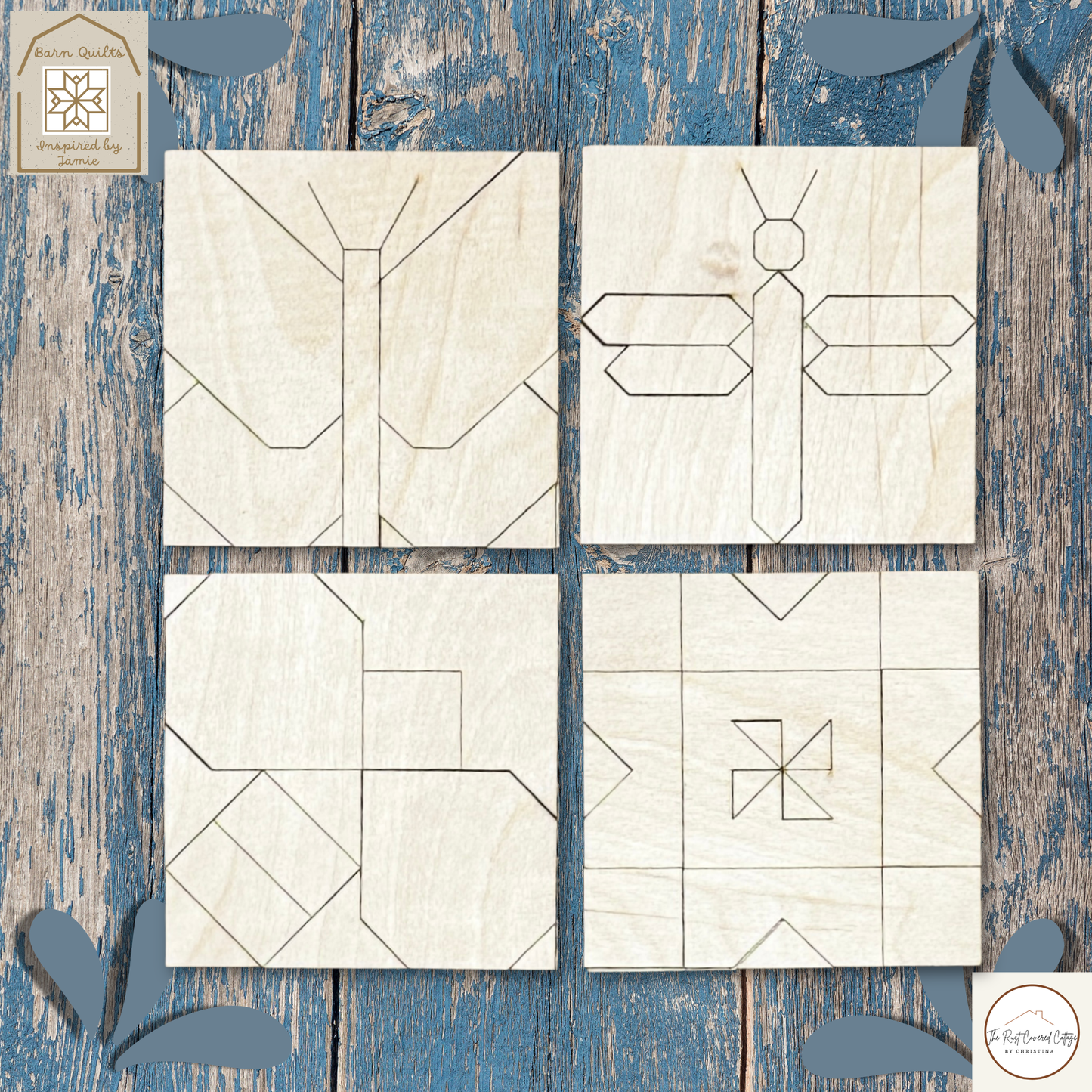 Summer Minis- Barn Quilt DIY Wood Kit