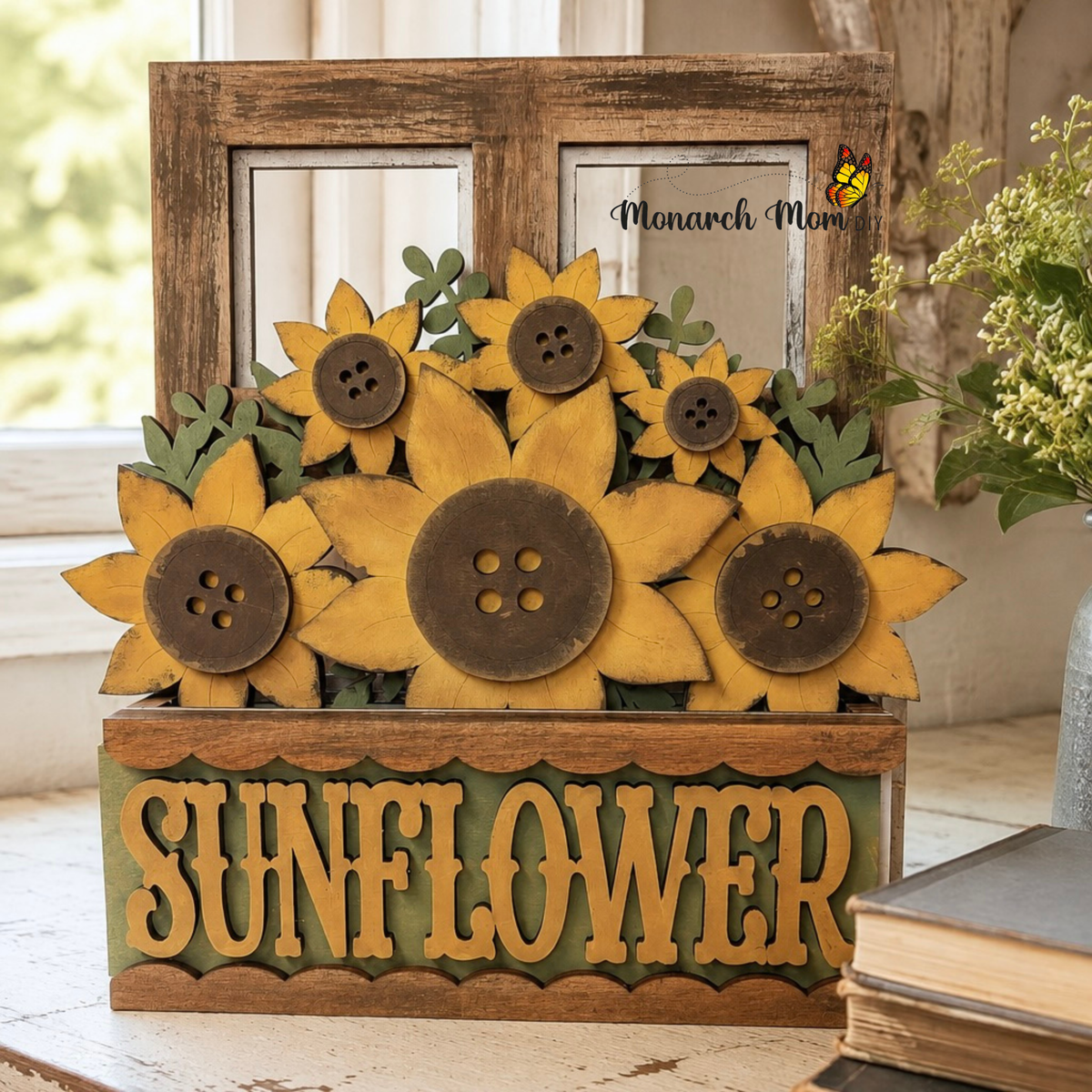 Sunflower Window Box Insert
