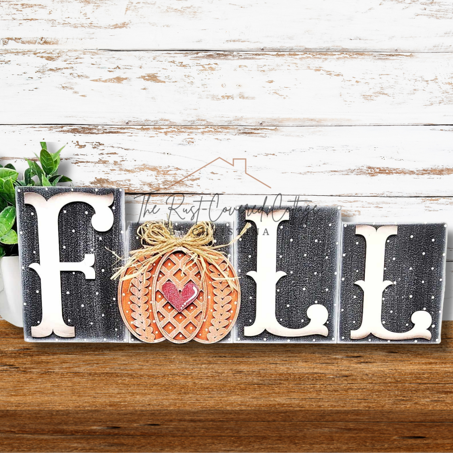 Fall Sweater Word Block DIY Wood Kit | Laser Cut 1/4" Birch | Unfinished Craft Kit