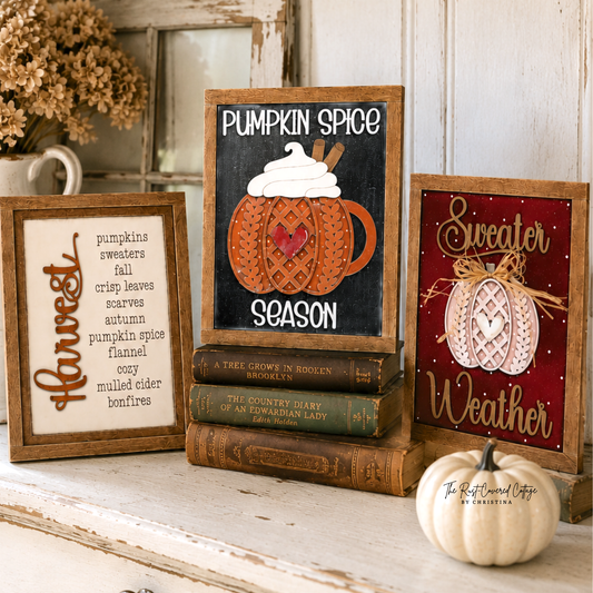 Sweater Weather Sign Trio