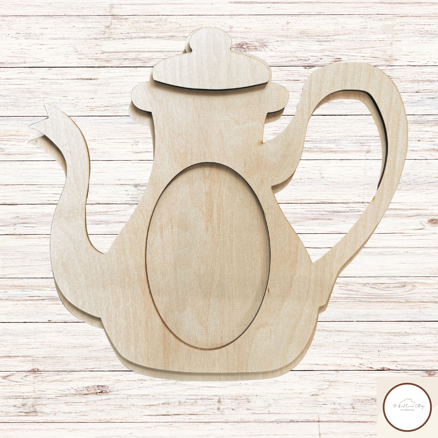 DIY Laser-Cut Wooden Teapot Frame|Craft Kit