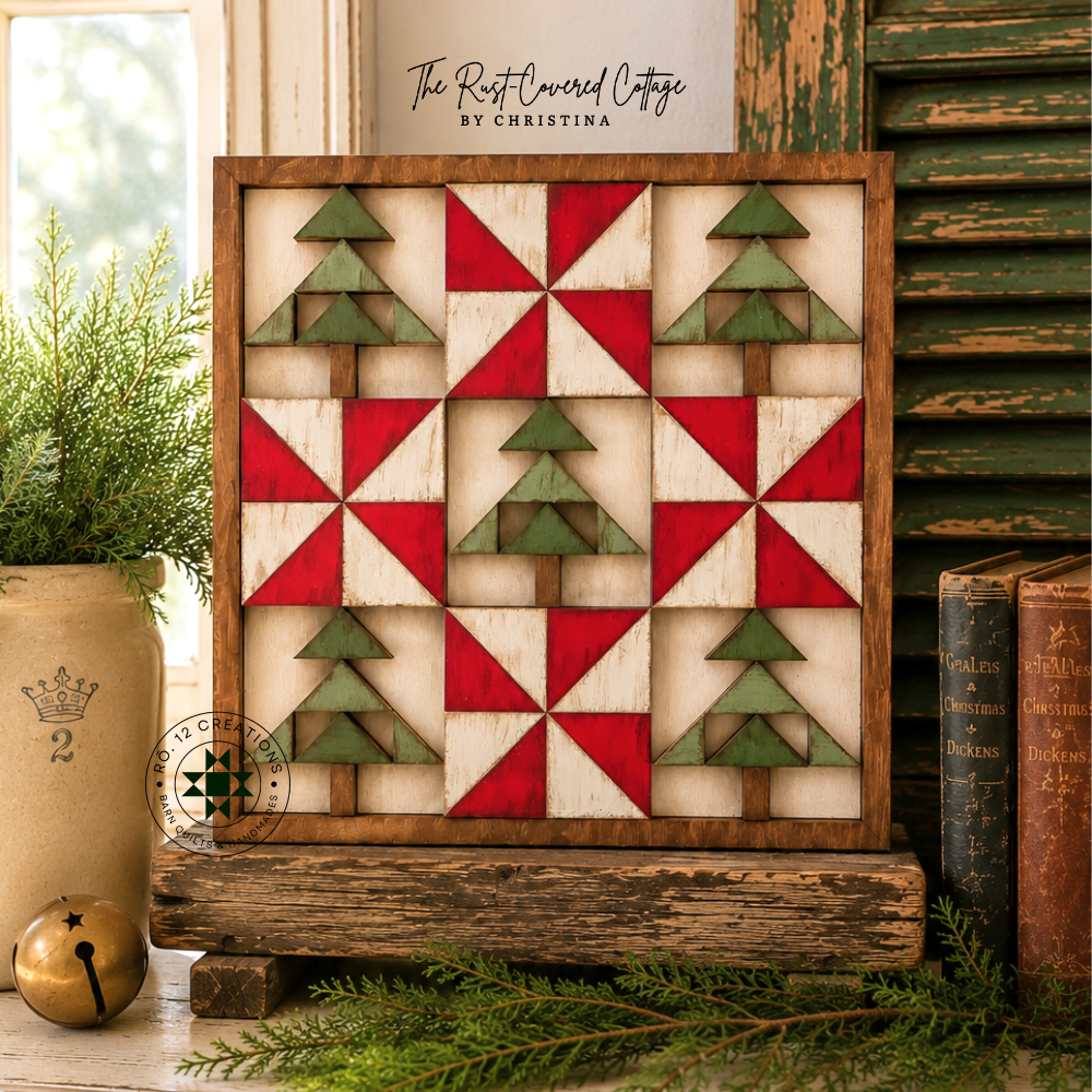 Tannenbaum Quilt Block | DIY Christmas Wood Kit