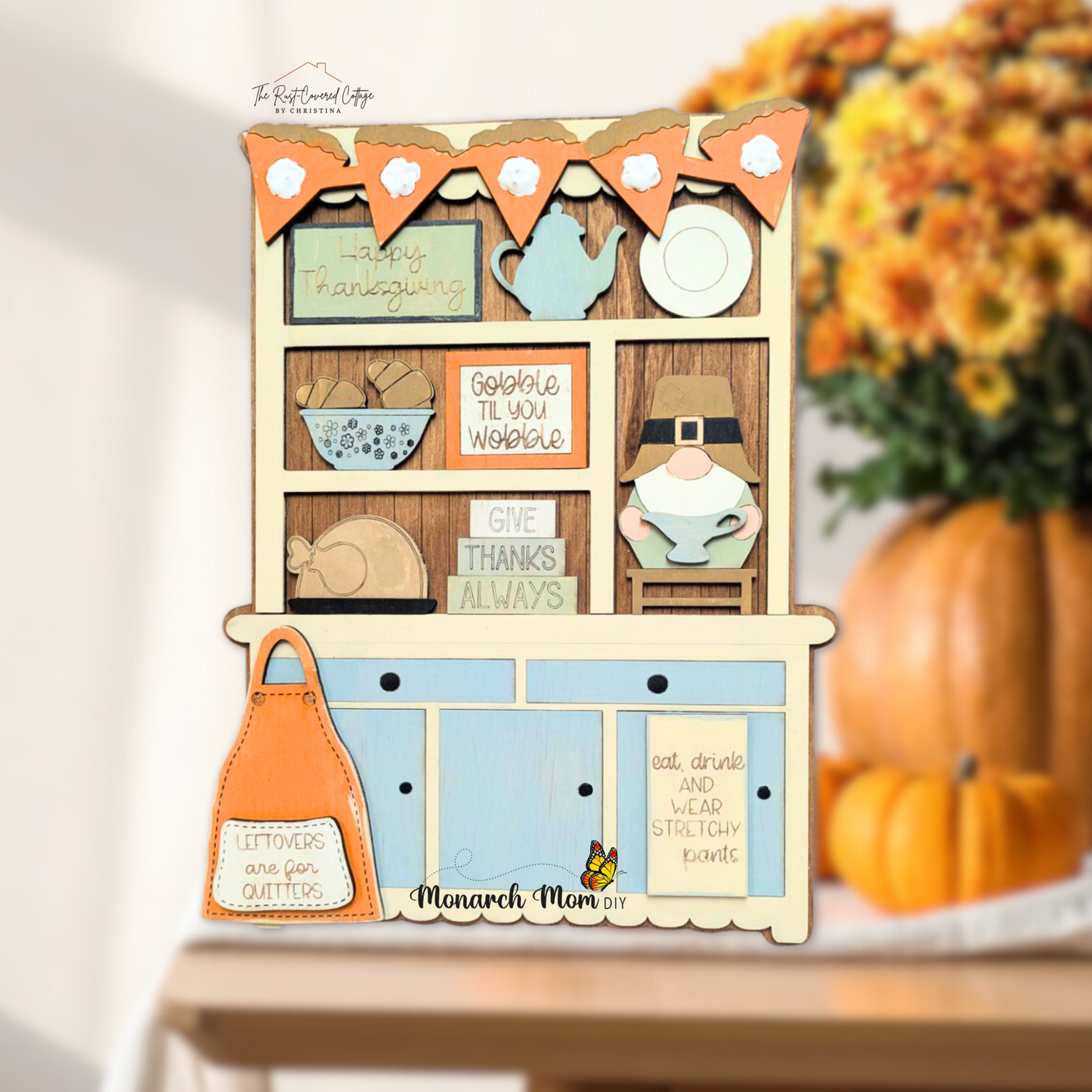 Thanksgiving Hutch | DIY Wood Kit | Cottage Hutch Series