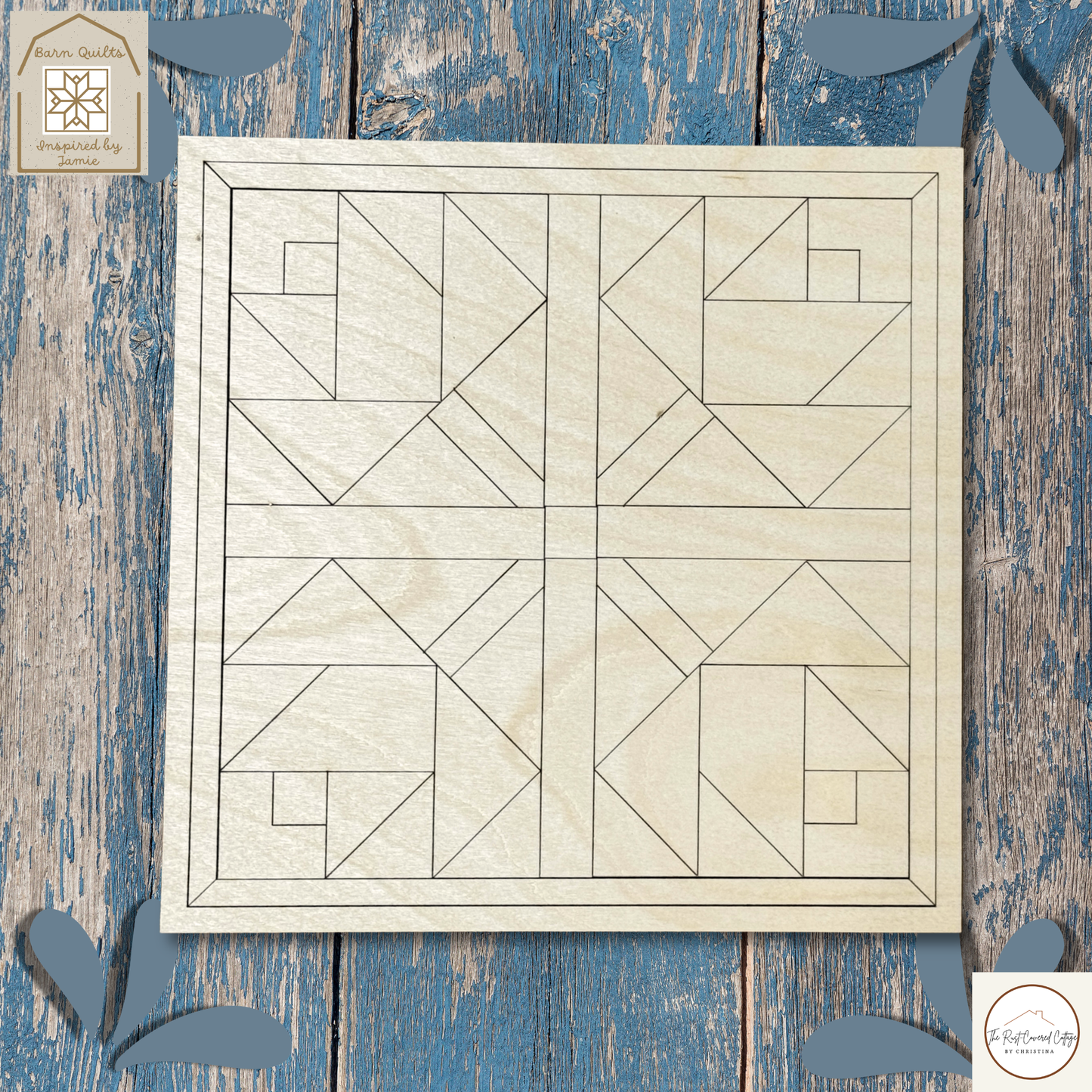 Tulip Garden II- Barn Quilt DIY Wood Kit