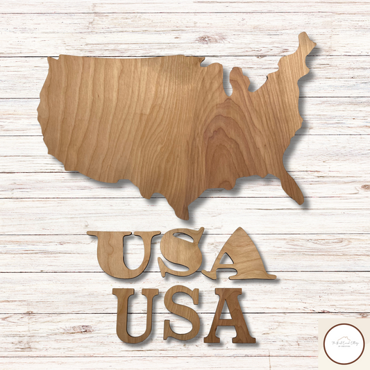 US Map|United States| DIY Wood Kit