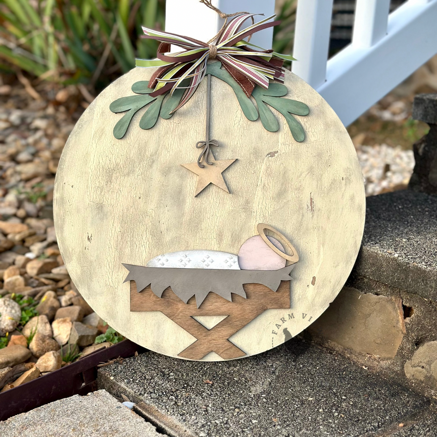 Nativity Door Hanger – Multi-Layer DIY Wood Kit