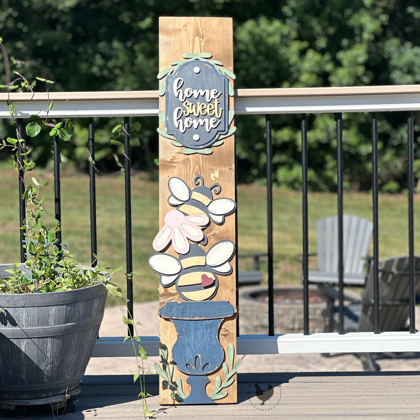 Planter Porch Leaner Base