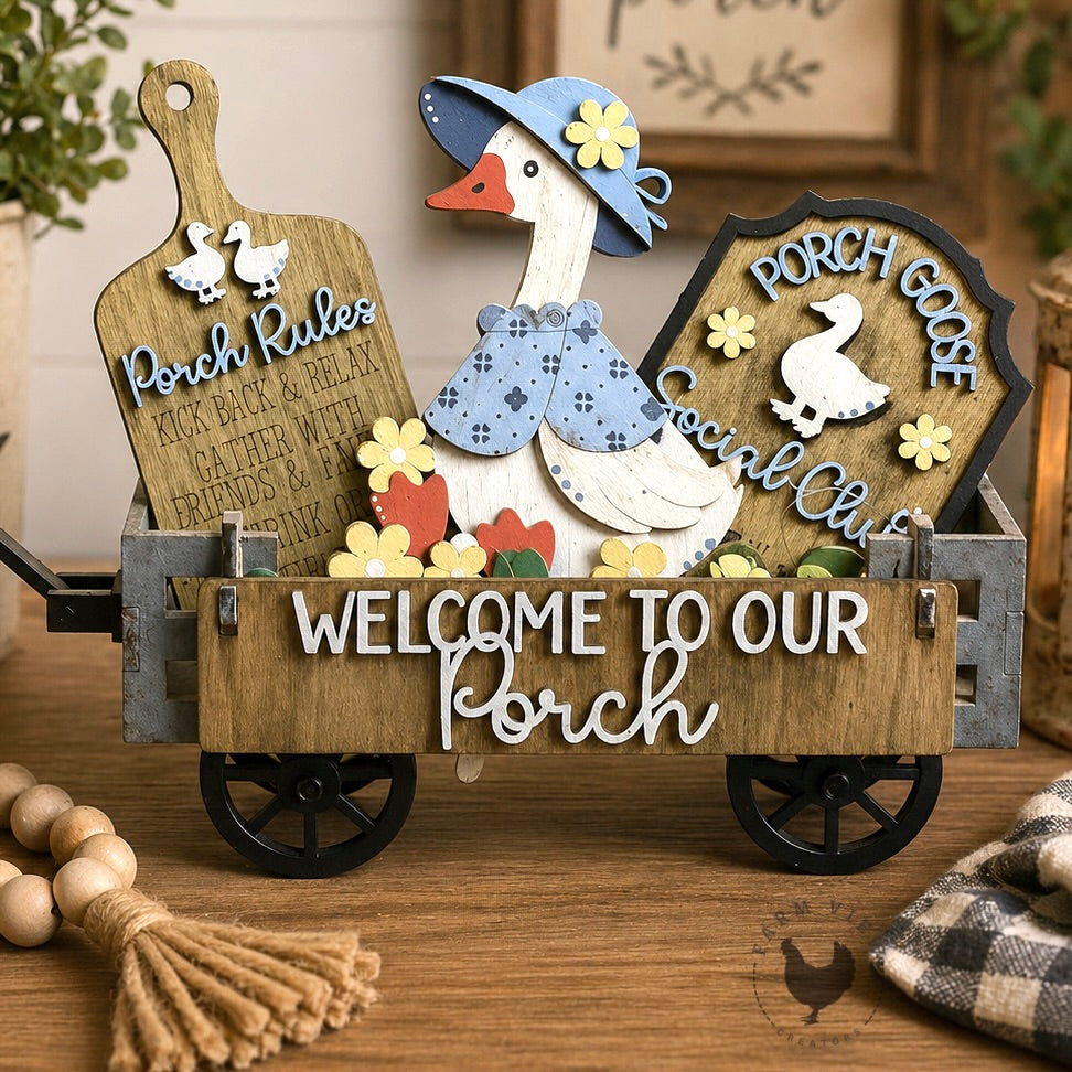 Porch Goose Wagon Insert