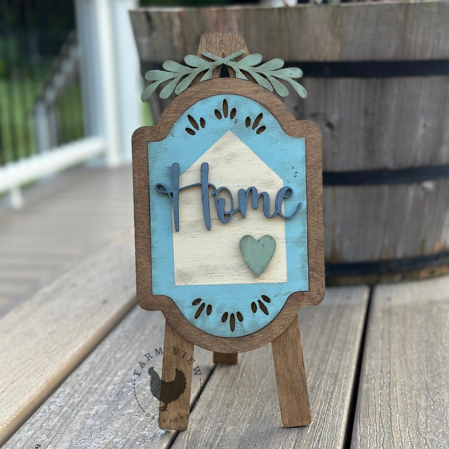 DIY Interchangeable Easel Display | Includes “Home” Insert – Laser Cut Wood Kit