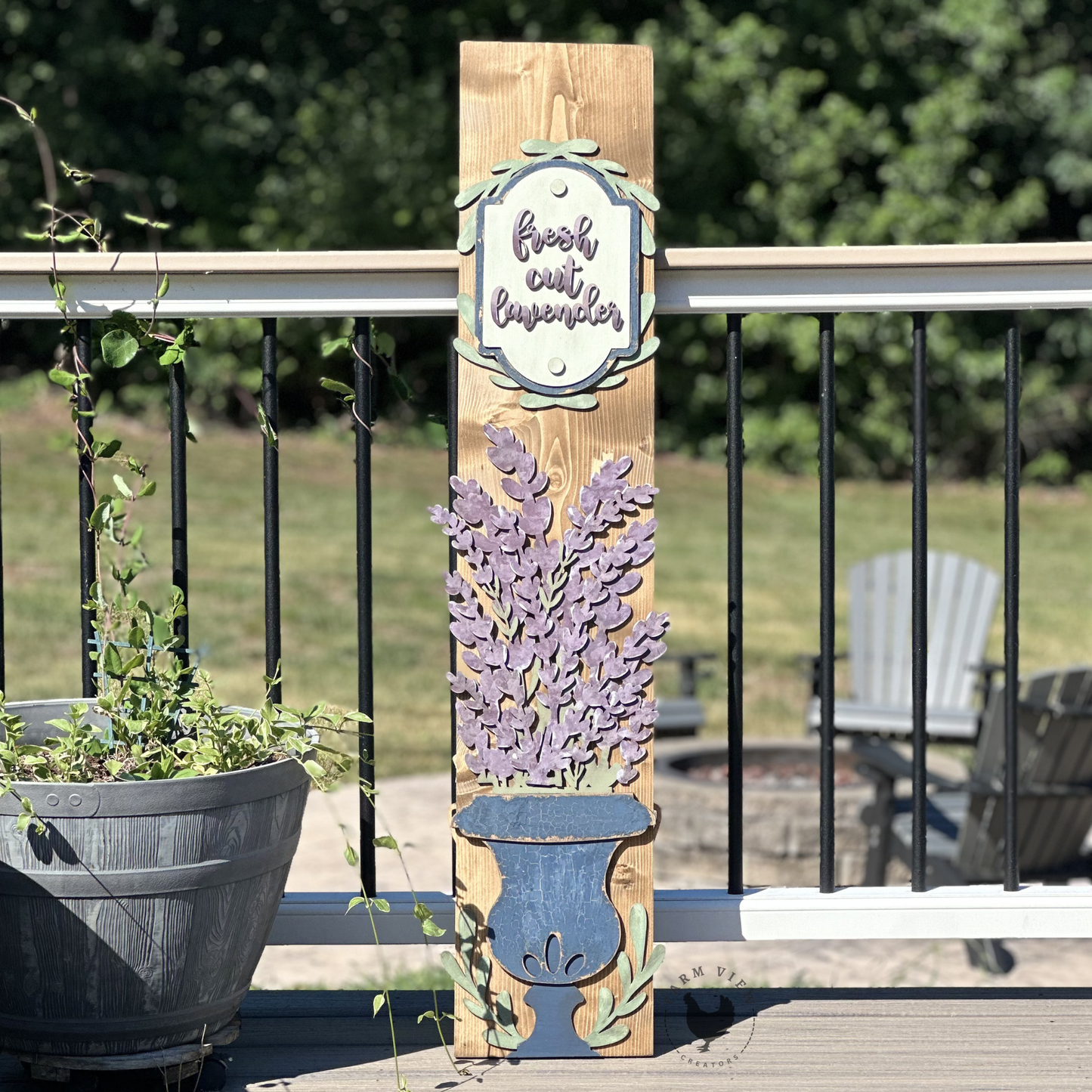 Planter Porch Leaner Base