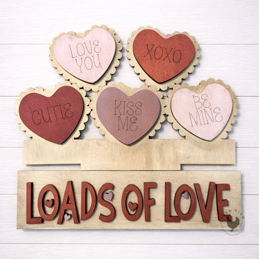 Loads of Love Insert – Interchangeable Window Box – DIY Wood Kit