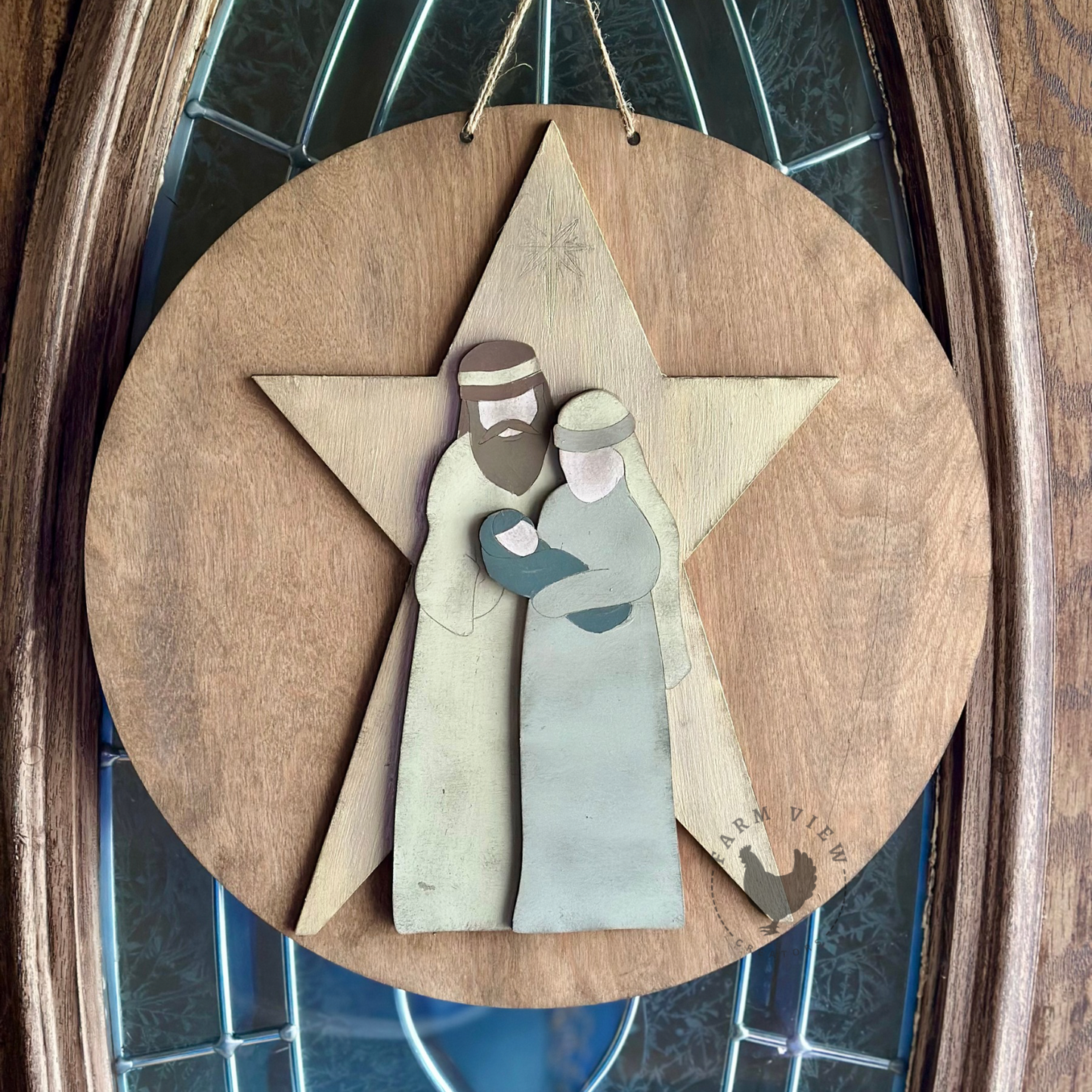 Holy Family Door Hanger – Nativity Scene