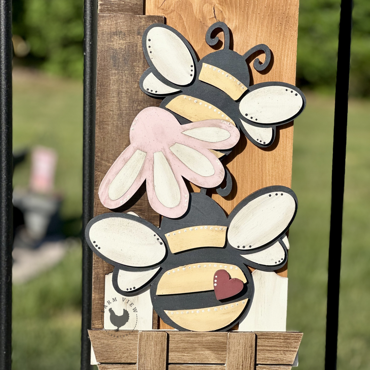 Home Sweet Home Bee Porch Leaner Insert