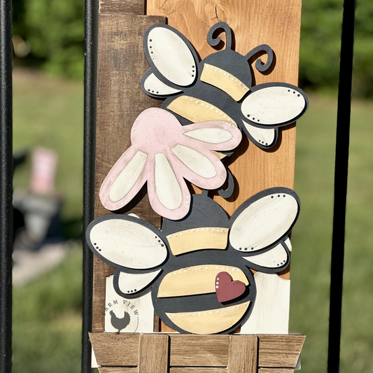 Home Sweet Home Bee Porch Leaner Insert