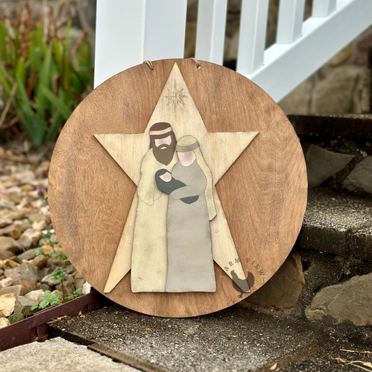 Holy Family Door Hanger – Nativity Scene