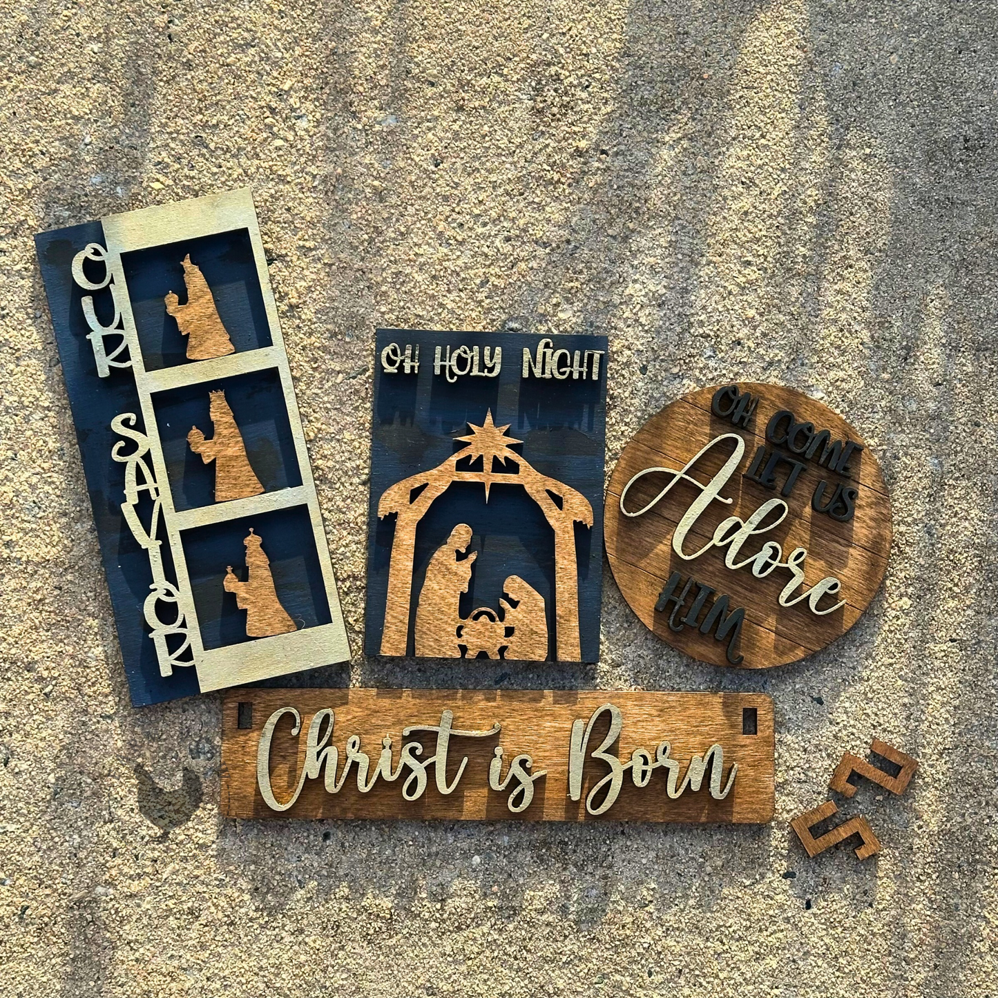 Nativity Insert | Interchangeable Wagon | DIY Wood Kit