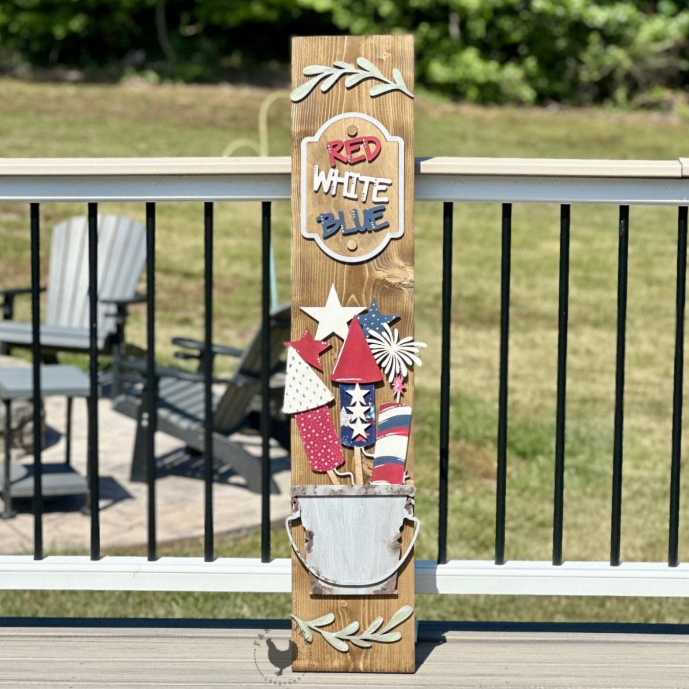 Bucket Porch Leaner Base