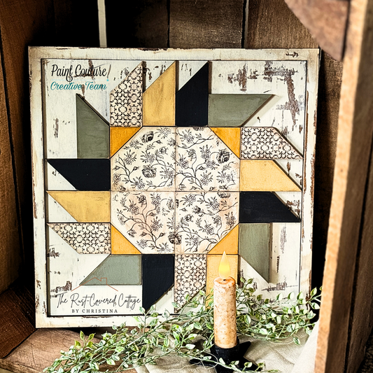 Sunflower Quilt Block | FINISHED
