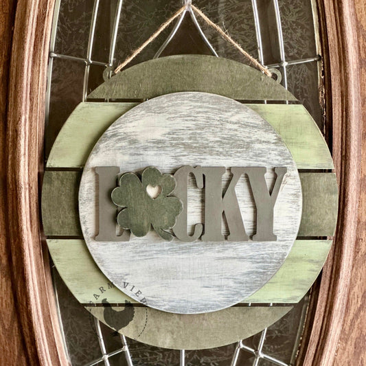 LUCKY Pallet Door Hanger – DIY Wood Kit – Laser Cut 1/4" Birch