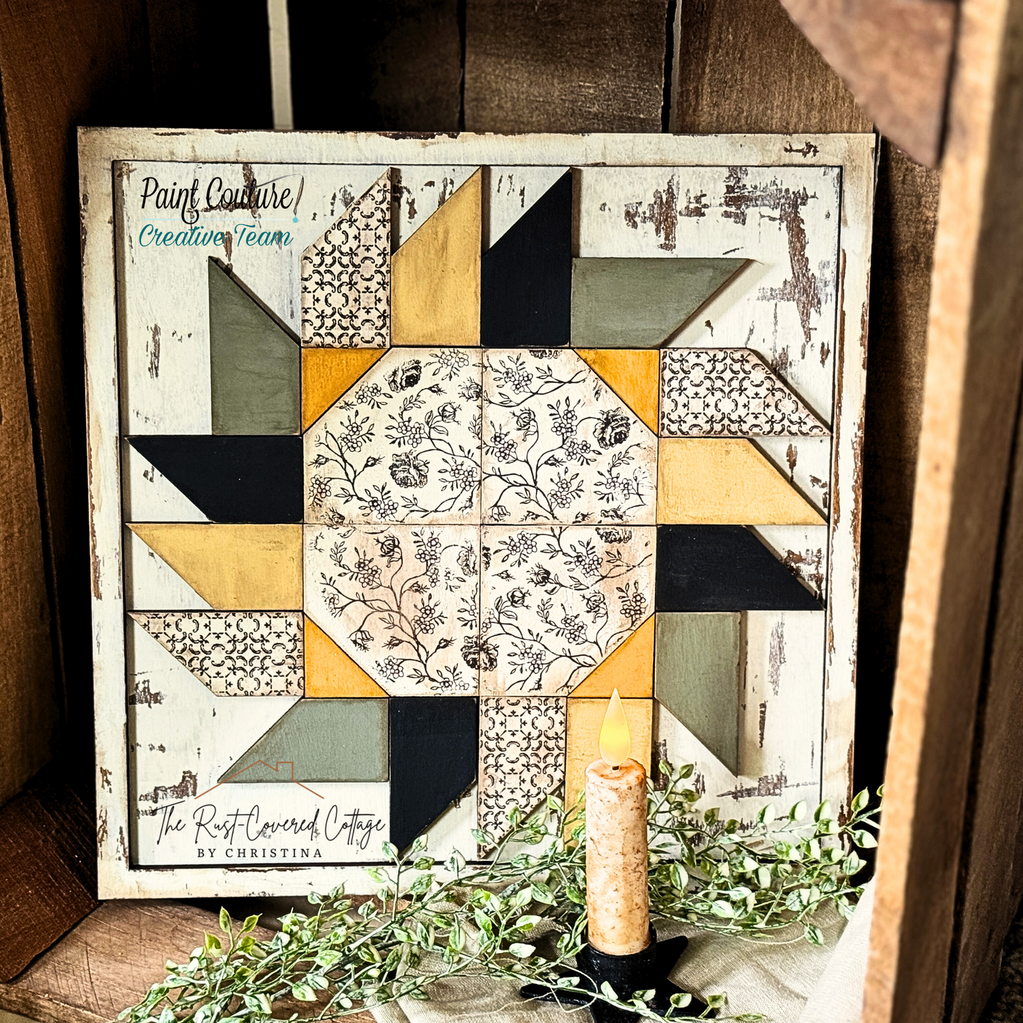 Sunflower Quilt Block DIY Wood Kit – Barn Quilts Inspired by Jamie