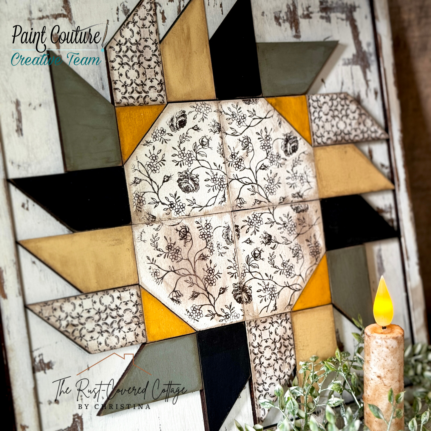 Sunflower Quilt Block DIY Wood Kit – Barn Quilts Inspired by Jamie