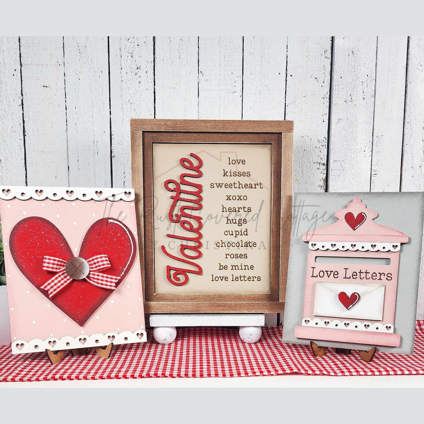 Valentine Sign Trio | DIY Wood Kit | Set of 3