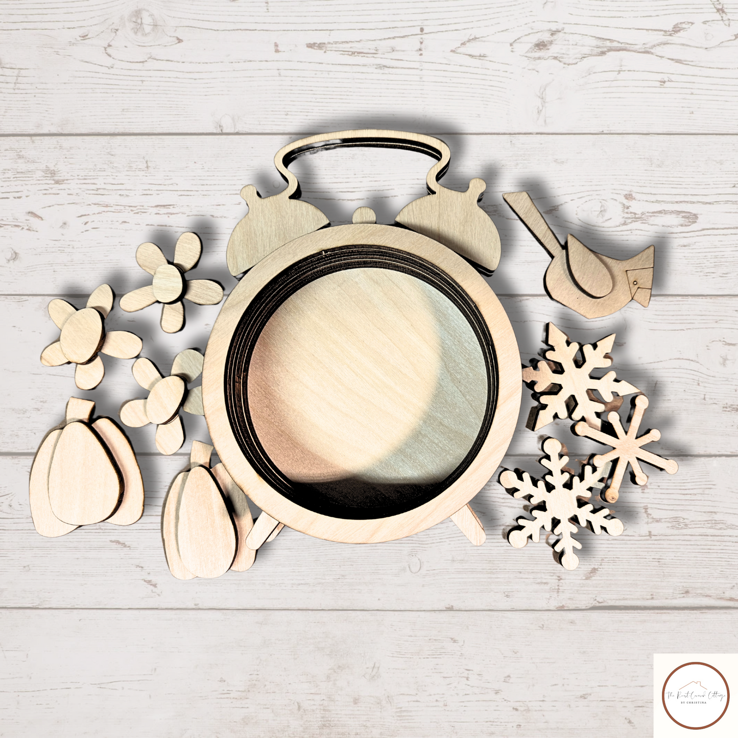 Vintage Clock| DIY Wood Kit | Laser-Cut