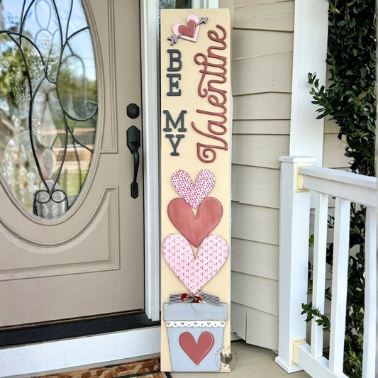 Be My Valentine Porch Leaner DIY Wood Kit | Valentine Porch Decor